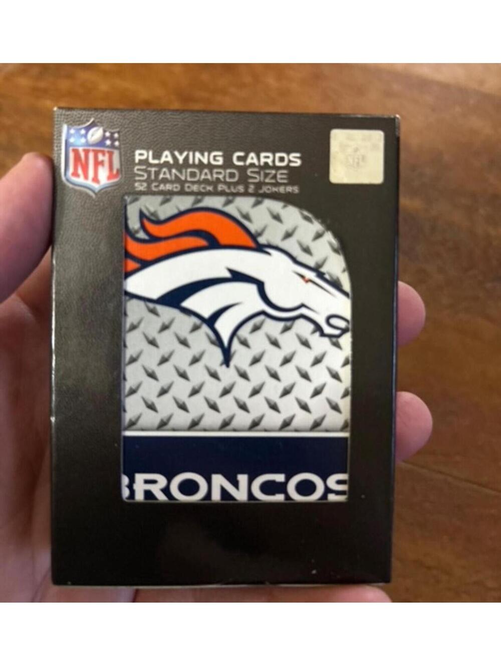 Denver Broncos NFL Playing Cards Standard Size - 52 Card Deck Plus 2 Jokers